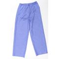 Jacques Vert Womens Blue Trousers Size 10 L28.5 in