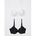 Mono Jacquard Zig Zag Full Cup T-Shirt Bra 2 Pack 40E