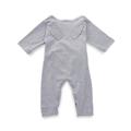 Grey Baby Tie-Wrap Sleepsuit with Angel Wings Detail | Style My Kid, 9-12M