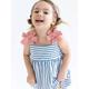 Artie-Blue and White striped Strappy Bow Dress Baby and Girl Dress | Style My Kid, 12-18M