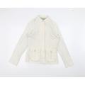 Fat Face Womens White Jacket Size 8