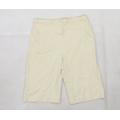 Khaki Co Womens Ivory Canvas Chino Shorts Size 28