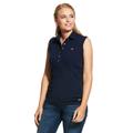 Women's Prix 2.0 Sleeveless Polo Shirt in Navy Cotton, Size X-Small, by Ariat