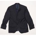 Jeff Banks Mens Blue Striped Jacket Suit Jacket Size 40