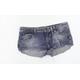 River Island Womens Blue Denim Cut-Off Shorts Size 8 - Denim Shorts