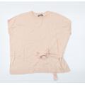 Oasis Womens Pink Basic T-Shirt Size M