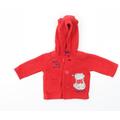 George Boys Red Basic Jacket Jacket Size Newborn