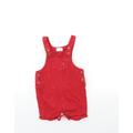 NEXT Baby Red Dungaree One-Piece Size 6-9 Months