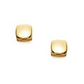 9ct Gold Cushion Stud Earrings - 4mm - G0102