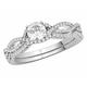 The Bridal Suite 18ct White Gold Diamond Engagement And Wedding Ring Set - 73pts - S3206