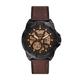 Fossil ME3219 Bronson Automatic Brown Leather Strap Watch - W10289