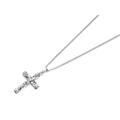 Clogau Silver And 9ct Rose Gold Tree Of Life Cross And Chain - R4886