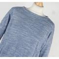 F&F Blue Textured Womens Basic Tee Size 10 (Regular)