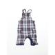 NEXT Baby Multicoloured Check Cotton Dungaree One-Piece Size 3-6 Months