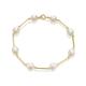 9ct Gold Freshwater Cultured Pearl Bracelet - 7.5in - G8373