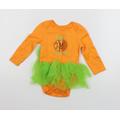 George Baby Orange Jersey Babygrow One-Piece Size 6-9 Months - Mummy's Pumpkin