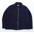 Marks and Spencer Womens Blue Knit Jacket Coatigan Size 20