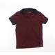 French Connection Mens Purple Polo Size M - burgundy