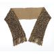 Preworn Brown Animal Print Scarf - leopard print