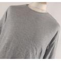 Bershka Grey Cotton Blend Mens Basic Tee Size M