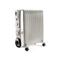 Pifco 2.5kW 11 Fin Oil Filled Radiator with Timer White - PIF203885