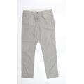 Linea Mens Grey Chino Trousers Size M L30 in