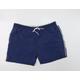 D555 Mens Blue Polyester Bermuda Shorts Size 4XL L9 in Regular Drawstring