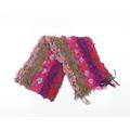 Preworn Womens Multicoloured Floral Scarf - Ruffle detail