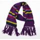 Primark Womens Purple Striped Knit Scarf - extra long