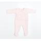 Absorba Girls Pink Argyle/Diamond Babygrow One-Piece Size 0-3 Months