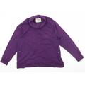 Bum Equipment Womens Purple Jersey Pullover Sweatshirt Size XL