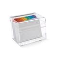 Osco Index Box Acrylic 127x152mm with Inserts, Clear