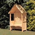 Shire FSC Forget Me Not Pressure Treated Garden Arbour with Bench, none