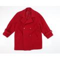 Berkertex Womens Red Varsity Jacket Coat Size 14