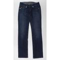 g star Mens Blue Cotton Straight Jeans Size 28 L34 in Regular Button