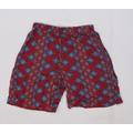 George Womens Red Geometric Cargo Shorts Size 10