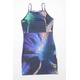 Miss Selfridge Womens Size 10 Graphic Strappy Multi-Coloured Trees Bodycon Dress (Regular)