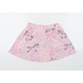 George Girls Pink Animal Print Flare Skirt Size 5-6 Years