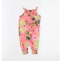 Primark Baby Pink Floral Dungaree One-Piece Size 0-3 Months