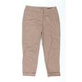 Dorothy Perkins Womens Brown Capri Trousers Size 34 - Cropped Trousers