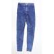 Miss Selfridge Womens Blue Denim Skinny Jeans Size 8 L30 in