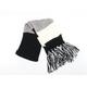 F&F Womens Black Knit Scarf - cable knit