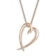 Shaun Leane Signature 18ct Rose Gold Plated Sterling Silver Diamond Heart Necklace D