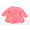 M&Co Girls Pink Skater Dress Size 9-12 Months
