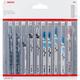 Bosch 10 Piece Multi Purpose Jigsaw Blade set