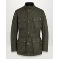 Belstaff Trialmaster Jacket Men's Waxed Cotton Faded Olive Size 44