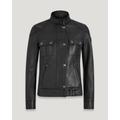 Belstaff Gangster Jacket Women's Nappa Leather Black Size 42