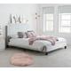 Berlin - Small Double - Grey - Crushed Velvet - Low Foot-End - Small Double -Happy Beds