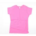 Gildan Womens Pink Basic T-Shirt Size XL