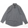 F&F Mens Grey Dress Shirt Size 17.5